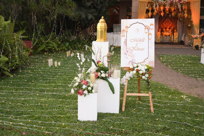 Signage and Aisle / Walkway — Sangeet decor — St. Regis